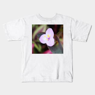 Tiny Purple Flower Bloom Kids T-Shirt